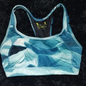 Xersion Teal Wave Sports Bra
